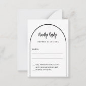 Arch Hochzeitsreaktion UAWG Mitteilungskarte (Vorderseite)