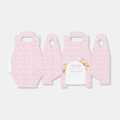 Arch Hübsch Pink Blume & Zitronen Polterabend Geschenkschachtel (Ungefaltet)