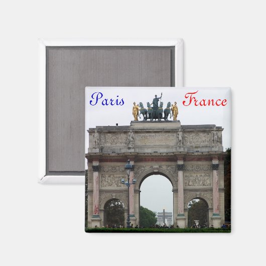 Arch in Paris Magnet (Vorderseite/Rückseite)