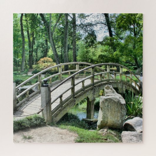 Arch Japanese Garden Bridge - Jigsaw Puzzle (Horizontal)