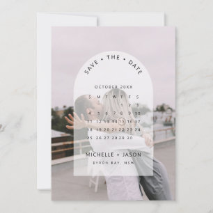 Arch-Kalender-Foto Save-the-Date-Einladung Einladung