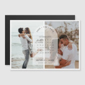 Arch Kalender Foto Save the Date Magnet (Vorne/Hinten)