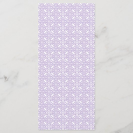 Arch Lemons Lavender Bridal Shower Party Menükarte (Rückseite)