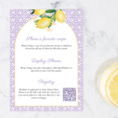 Arch Lemons Lilac Main Squeeze Bridal Shower Party Einladung
