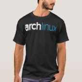 Arch Linu Liebhaber mit Slogline Open Source Os te T-Shirt (Vorderseite)