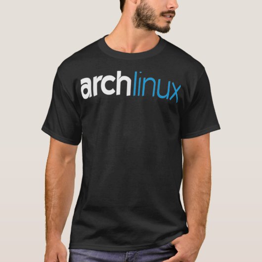 Arch Linu Liebhaber mit Slogline Open Source Os te T-Shirt (Vorderseite)