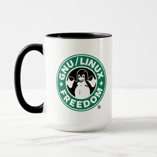 Arch linux / GNU freedom mug Tasse (Links)