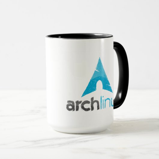 Arch linux / GNU freedom mug Tasse (VorderseiteRechts)