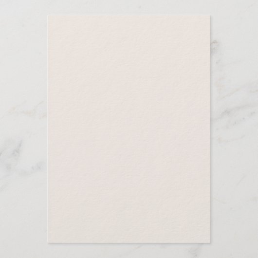 Arch Minimal Script Cream & Terracotta Drinks Menu Menükarte (Rückseite)