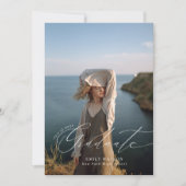 ARCH-MINIMALIST FOTO GRADUIERUNG ANNOUNCEMENT ANKÜNDIGUNG (Vorderseite)