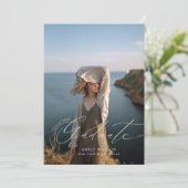 ARCH-MINIMALIST FOTO GRADUIERUNG ANNOUNCEMENT ANKÜNDIGUNG (Stehend Vorderseite)