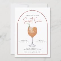 Arch Minimalistisch Cocktail Sunset Summer Soiree