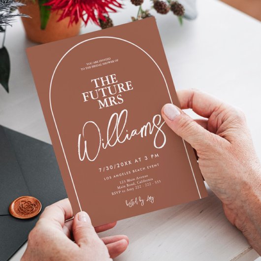 Arch Minimalistisch Hens Party Brautparty Einladung