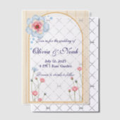 Arch mit Blume Pergament Einladungen (Versetzt (Einladung))