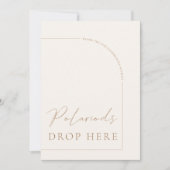 Arch Modern Calligraphy Polariod Wedding Sign Einladung (Vorderseite)