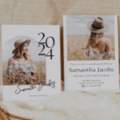 Arch Modern Minimalistische Foto Graduation Party Einladung