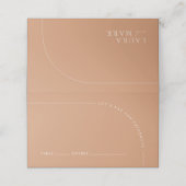 Arch Modern Rust Boho Wedding Guest Platzkarte (Außenseite Aufgefaltet)