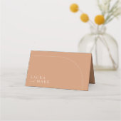 Arch Modern Rust Boho Wedding Guest Platzkarte (Rückseite)