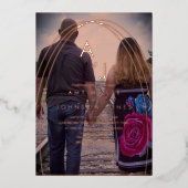 Arch-Multiple-Border-Foto hochgepresst Folieneinladung (Vorderseite)