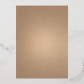 Arch Neon Floral Monogram Folieneinladung (Rückseite)