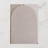 Arch Neutral Luxe Wedding QR Code Begleitkarte (Rückseite)