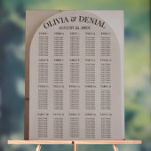 Arch Neutral Luxe Wedding Seating Chart Acrylschild (Neutral)