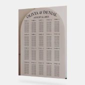 Arch Neutral Luxe Wedding Seating Chart Acrylschild (Winkel)