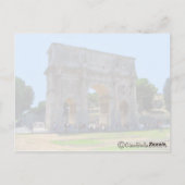 Arch of Constantine Rome Postkarte (Rückseite)