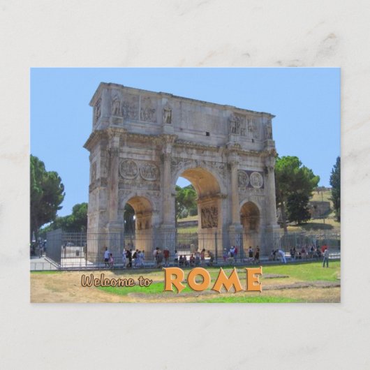 Arch of Constantine Rome Postkarte (Vorderseite)