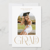 Arch One Foto White Abschluss Ankündigung (Vorderseite)