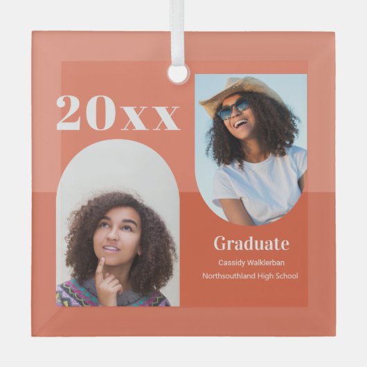 Arch Orange Foto Abschluss Ornament Aus Glas (Vorderseite)