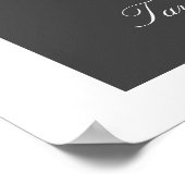 Arch Order of Day Wedding Event Time Welcome Sign Poster (Ecke)