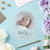 Arch Photo Baptism Invitation Acryleinladungen (Insitu (Hochzeit))