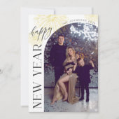 Arch Photo Fireworks Happy New Year Holiday Card Einladung (Vorderseite)