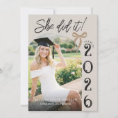 Arch Photo Graduation Party Invitation Einladung (Vorderseite)