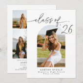 Arch Photo Graduation Party Invite Announcement Einladung (Vorne/Hinten)