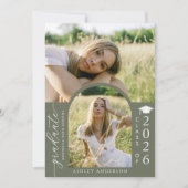 Arch Photo Graduation Party Invite Announcement Einladung (Vorderseite)