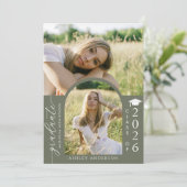 Arch Photo Graduation Party Invite Announcement Einladung (Stehend Vorderseite)