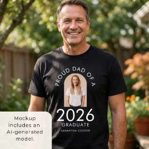 Arch Photo Stolz Papa von 2026 Absolventen T-Shirt