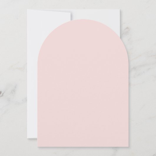 Arch Pink Bow Kinderdusche Einladung (Rückseite)