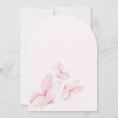 Arch Pink Butterflies Girl Baby Dusche Einladung (Rückseite)