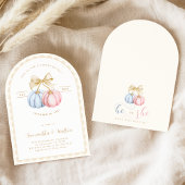 Arch Pumpkins Gender Reveal Party Einladung