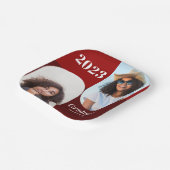 Arch Red Burgundy Zwei-Foto-Abschluss Pappteller (Gewinkelt)