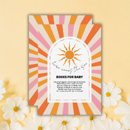 Arch Retro hier kommt die Son Baby Dusche Begleitkarte