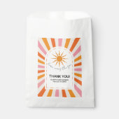 Arch Retro hier kommt die Son Baby Dusche Geschenktütchen (Vorderseite)