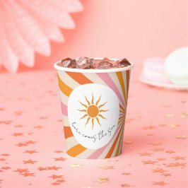 Arch Retro hier kommt die Son Baby Dusche Pappbecher