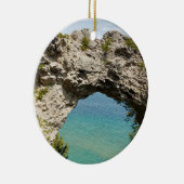 Arch Rock auf Mackinac Island, Michigan Keramik Ornament (Rechts)