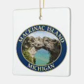 Arch Rock auf Mackinac Island, Michigan Keramikornament (Links)