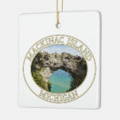 Arch Rock auf Mackinac Island, Michigan Keramikornament (Links)
