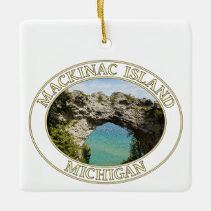 Arch Rock auf Mackinac Island, Michigan Keramikornament